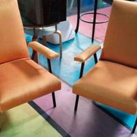 Coppia poltrone arancioni 