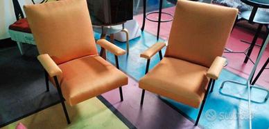 Coppia poltrone arancioni 