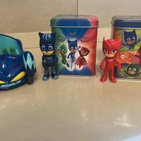 PJmasks Gufetta e Gatto Boy con automobile
