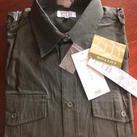 Camicia uomo verde militare