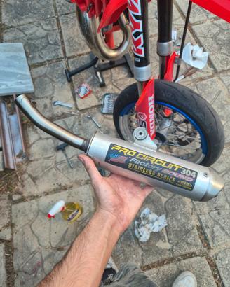 scarico honda cr 