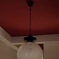 Lampadario palla vetro di Murano anni 70