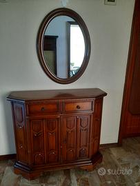 Mobile in legno con specchio
