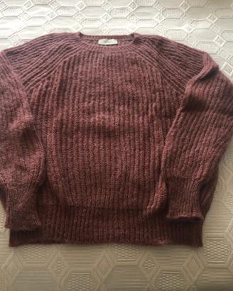 Maglione NUOVO marrone misto lana Vicolo