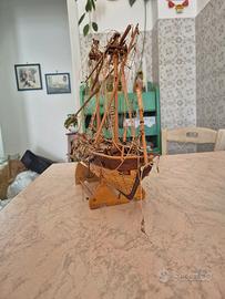 Modellino nave in legno