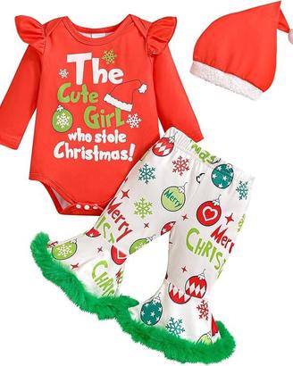 costume natalizio per neonati e bambine piccole