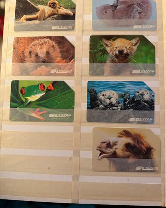Rarissime schede telefoniche di animali