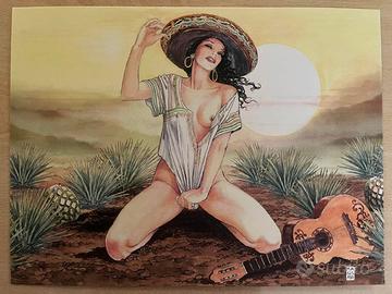 Omaggio alla Tequila Messicana di Milo Manara