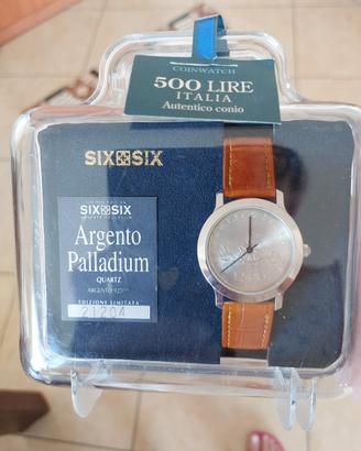 Orologio Coinwatch SixSix 500 Lire Argento 