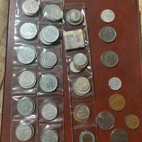 lotto 95 monete lire e monete straniere rare