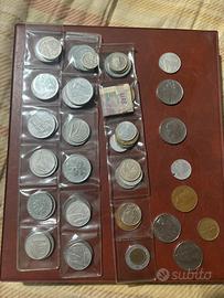lotto 95 monete lire e monete straniere rare