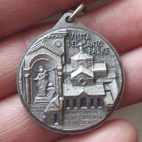 MEDAGLIA PAPA BENEDETTO VISITA SANTUARIO GENOVA 