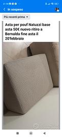 Pouf rettangolare della Natuzzi
