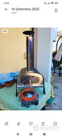 Forno pizza ibrido pellet/gas