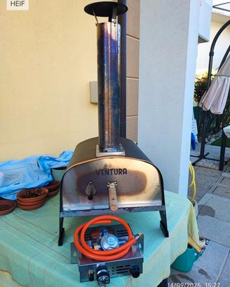Forno pizza ibrido pellet/gas