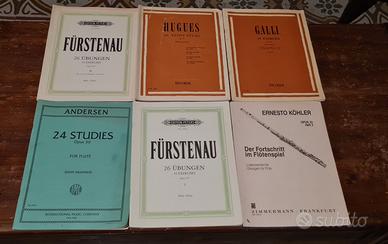 Metodi di flauto traverso Andersen Galli etc.