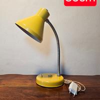 Lampada da tavolo vintage gialla 