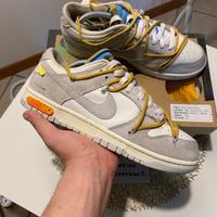Nike dunk low x off white lot 34