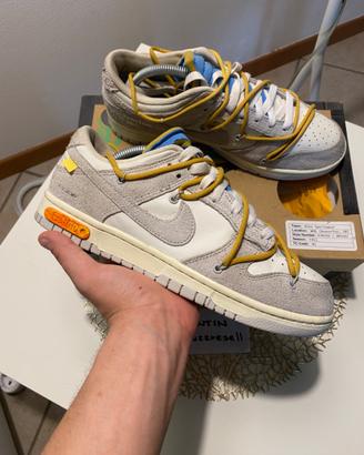 Nike dunk low x off white lot 34