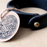 Bracciale di Pelle Pieno fiore medioevale moderno