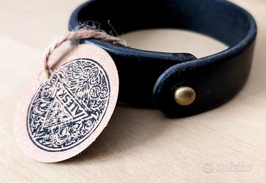 Bracciale di Pelle Pieno fiore medioevale moderno