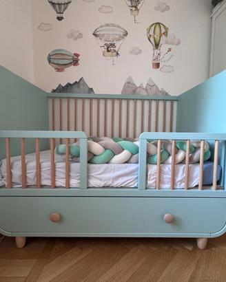Culla/lettino IKEA modelo MYLLRA in colore blu