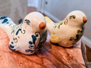 Uccellini Caltagirone Ceramica Decorati