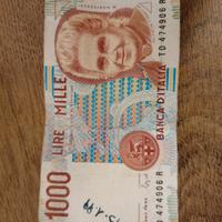 banconota lire 1000 Montessori 