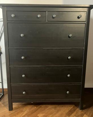 Cassettiera Ikea Mod. "HEMNES" nera