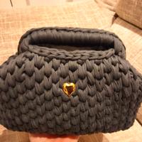 Borsa all'uncinetto  con clutch