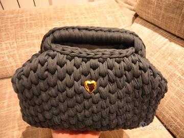 Borsa all'uncinetto  con clutch