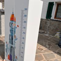 Armadio per bambini a 2 ante, appendi e 2 ripiani