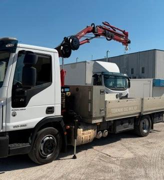 Iveco 100E22 euro 6 gru con attivazioni + cassone 