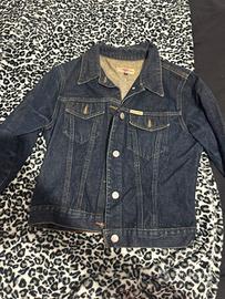 giacca di jeans scuro vintage