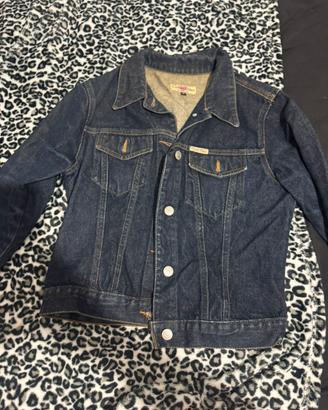 giacca di jeans scuro vintage