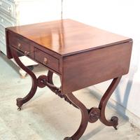 Tavolo a bandelle in legno di mogano Epoca 800'