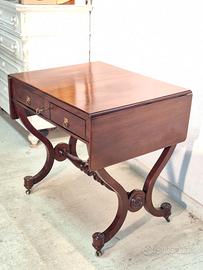 Tavolo a bandelle in legno di mogano Epoca 800'