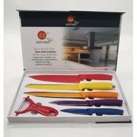 Set di Coltelli da Cucina Antiaderenti Arcobaleno