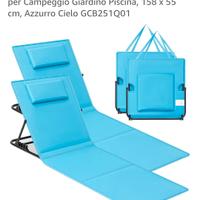 2 sdraietti leggeri spiaggia