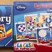 Lotto giochi in scatola "Memory" e "Sapientino"