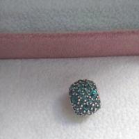 Pandora S925 Gocce Scintillanti Charm VERDE