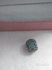 Pandora S925 Gocce Scintillanti Charm VERDE