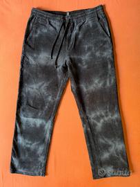 Pantaloni Volcom velluto tie dye blu Taglia M