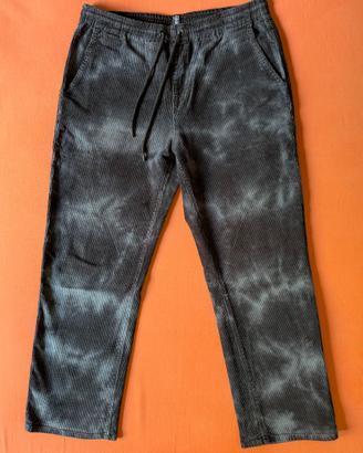 Pantaloni Volcom velluto tie dye blu Taglia M