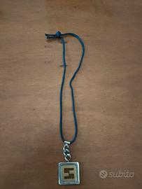 collana in nylon con ciondolo Fendi anni 80