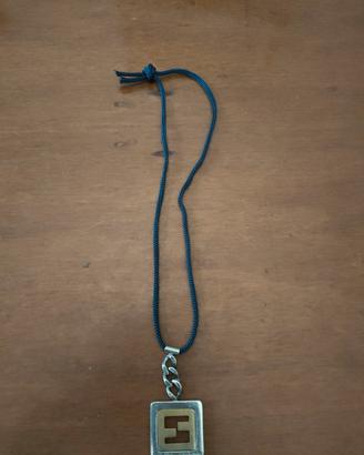 collana in nylon con ciondolo Fendi anni 80