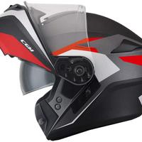 CASCO MODULARE CGM 508G ROSSO P/J DOPPIA VISIERA