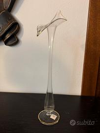 Vasetto calla in vetro soffiato