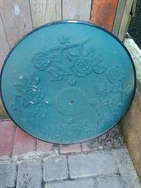 base in cemento + sedie Missoni