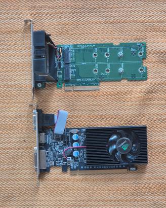 Pcie x2 slot m2ve ssd disk +nvidia pcie video